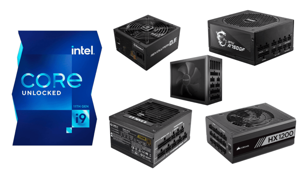 best psus for i9-11900k