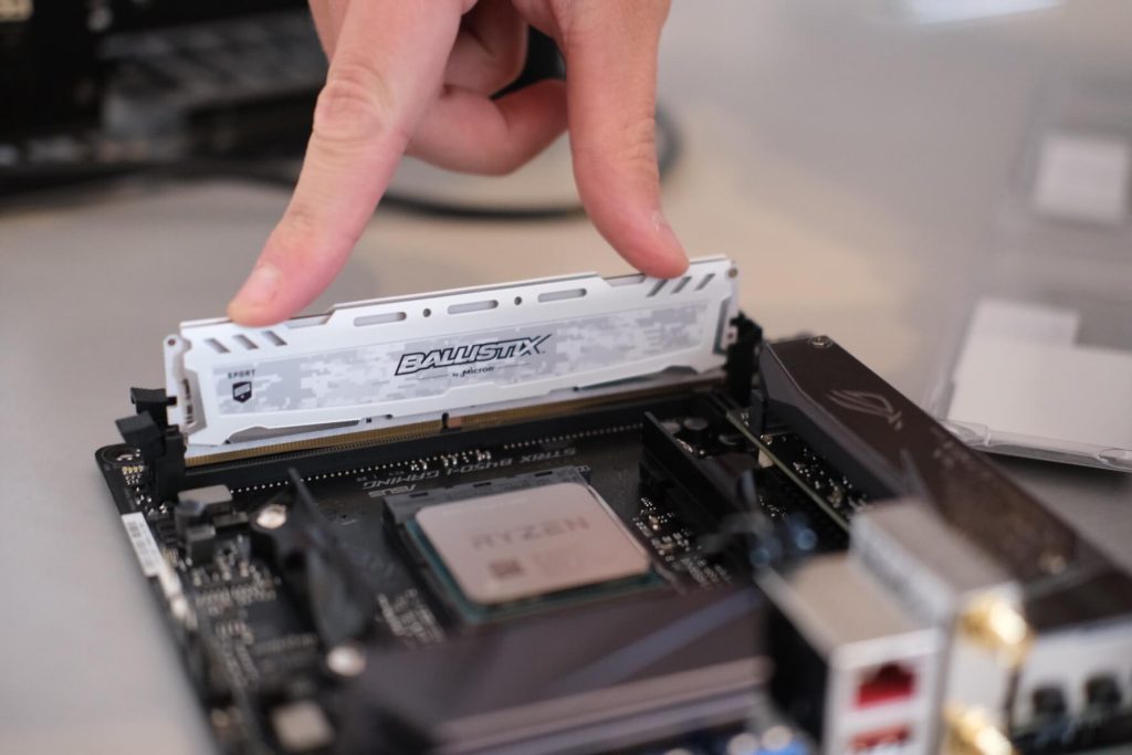 Installing RAM onto Motherboard